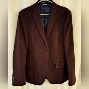 Tommy Hilfiger Blazer/Sport Coat - Men's 42R Burgundy